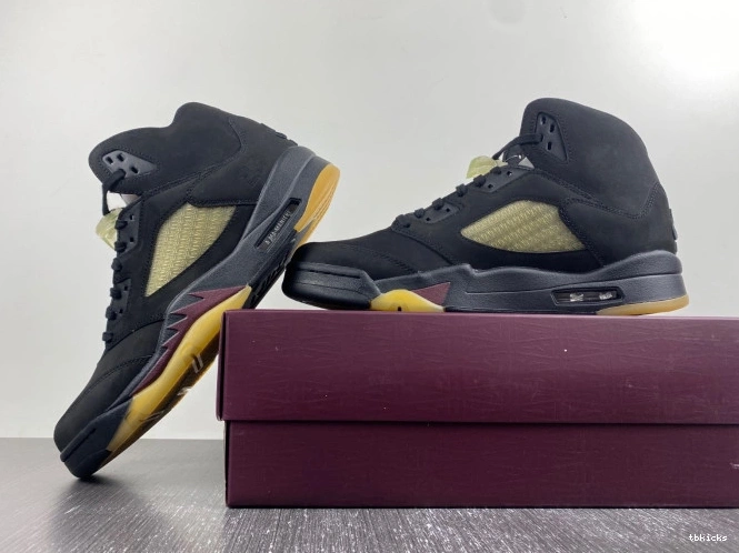 Rep TBK Black 5 Jordan Maniere A x FD1330-001 Ma Air 0709